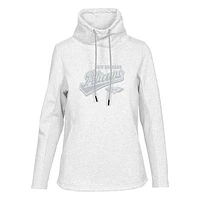 Women's Levelwear Cream New Orleans Pelicans Loop Sweep Pullover Sweatshirt