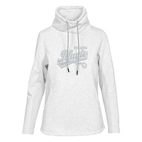 Women's Levelwear Cream Orlando Magic Loop Sweep Pullover Sweatshirt