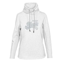 Women's Levelwear Cream Orlando Magic Loop Sweep Pullover Sweatshirt