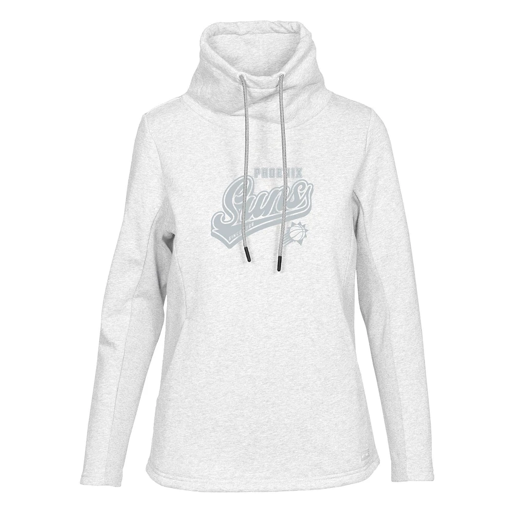 Women's Levelwear Cream Phoenix Suns Loop Sweep Pullover Sweatshirt
