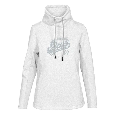Women's Levelwear Cream Phoenix Suns Loop Sweep Pullover Sweatshirt