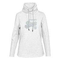 Women's Levelwear Cream Sacramento Kings Loop Sweep Pullover Sweatshirt