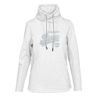 Women's Levelwear Cream Sacramento Kings Loop Sweep Pullover Sweatshirt