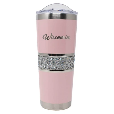 Wisconsin Badgers 20oz. MyBevi Rhinestone Tumbler
