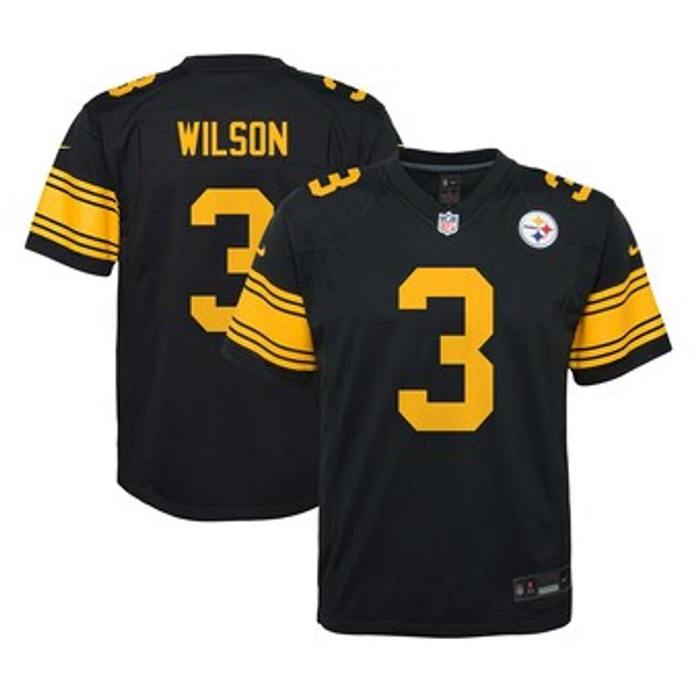 Youth Nike Russell Wilson Black Pittsburgh Steelers Alternate Player Game Jersey