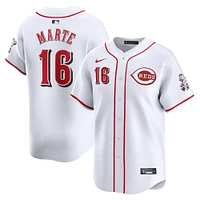 Men's Nike Noelvi Marte White Cincinnati Reds Home Limited Player Jersey