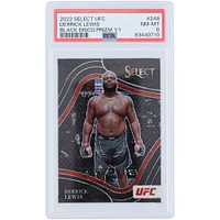 Derrick Lewis UFC 2022 Panini Select UFC Black Disco Prizm #248 #1/1 PSA Authenticated 8 Card