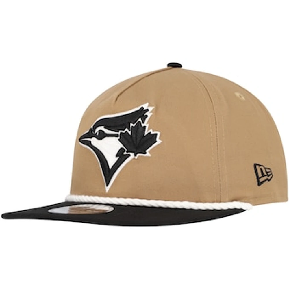 Men's New Era Khaki/Black Toronto Blue Jays Golfer Snapback Hat