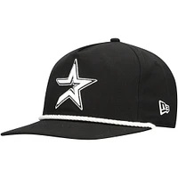 Men's New Era Black Houston Astros Golfer Snapback Hat