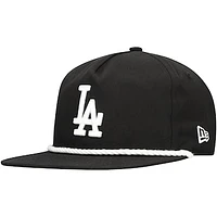 Men's New Era Black Los Angeles Dodgers Golfer Snapback Hat