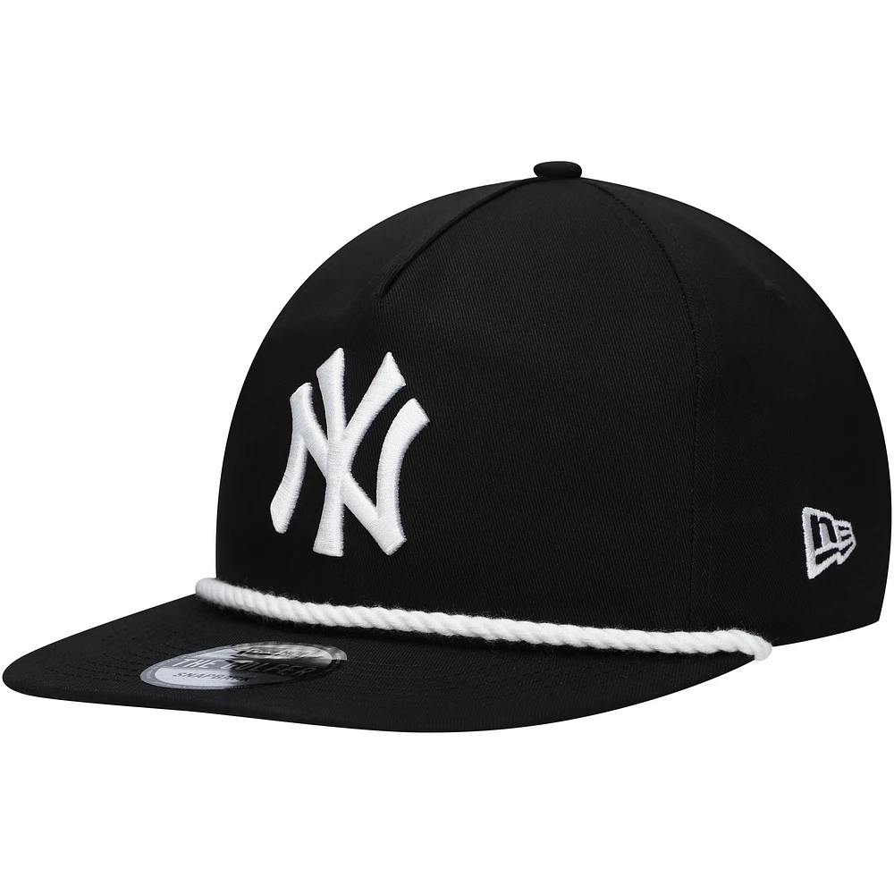 Men's New Era Black New York Yankees Golfer Snapback Hat