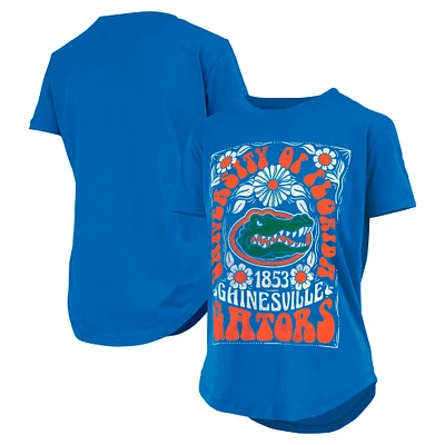 Women's Pressbox  Royal Florida Gators Irvine Floral Team Color T-Shirt