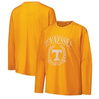 Women's Pressbox Tennessee Orange Volunteers Chandler Olive Leaf Arch Long Sleeve T-Shirt