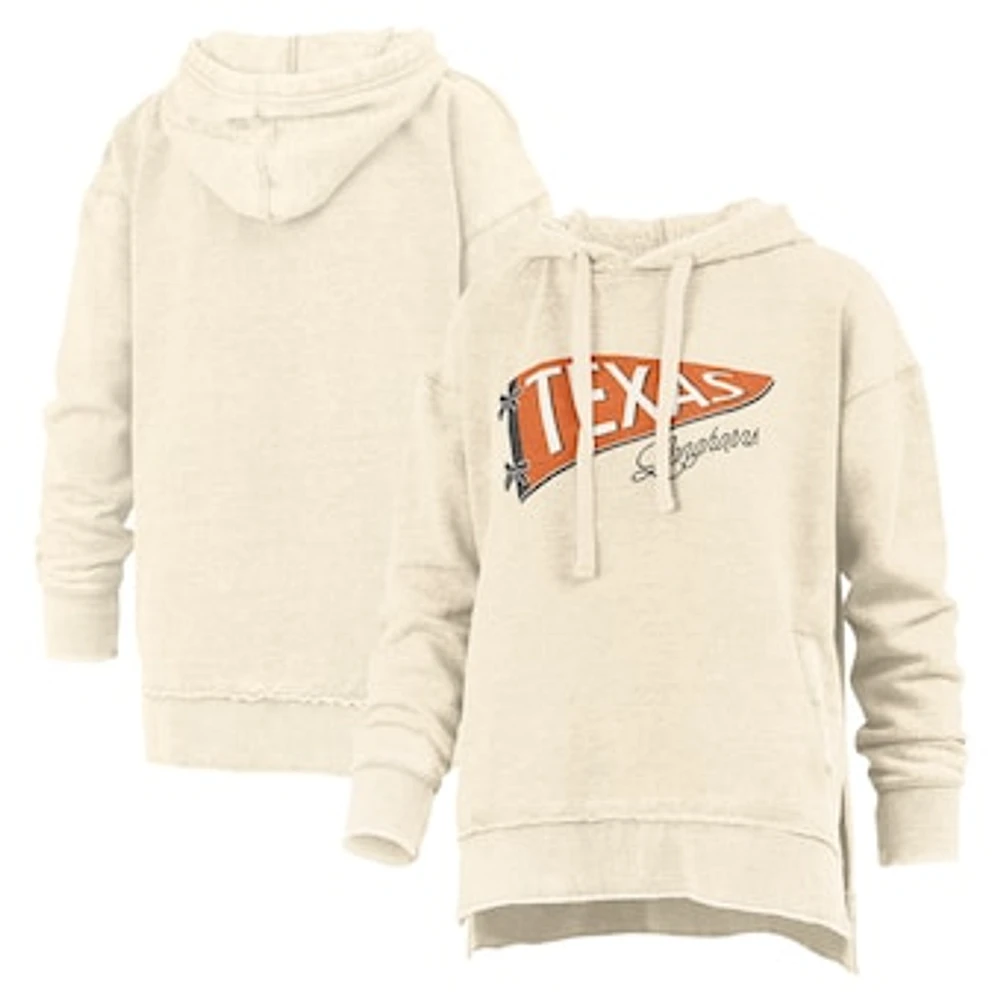 Women's Pressbox  Cream Texas Longhorns Marni Pullover Hoodie