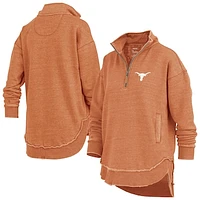 Women's Pressbox  Texas Orange Texas Longhorns Northfork Sojourn Poncho Quarter-Zip Sweatshirt