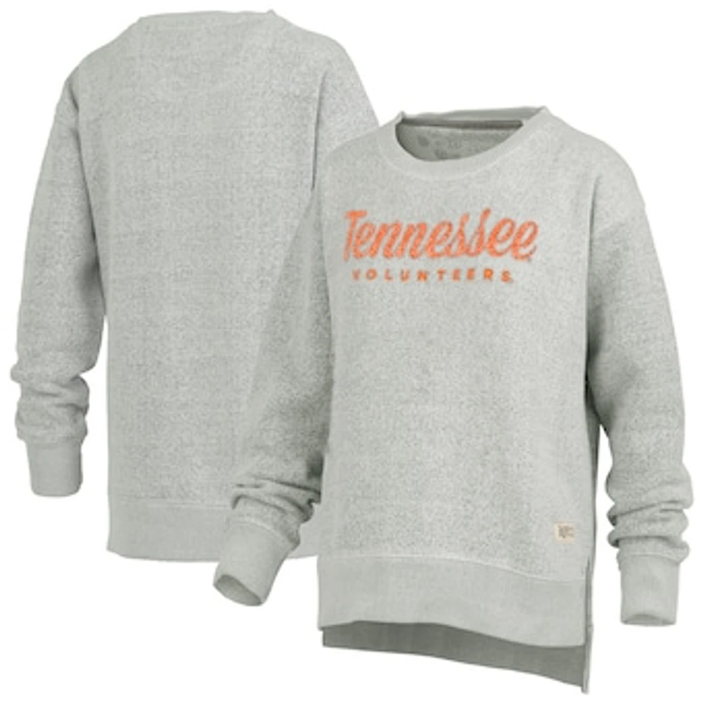 Women's Pressbox Heather Gray Tennessee Volunteers Torrington Pullover Sweatshirt