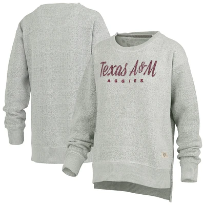 Women's Pressbox Heather Gray Texas A&M Aggies Torrington Pullover Sweatshirt