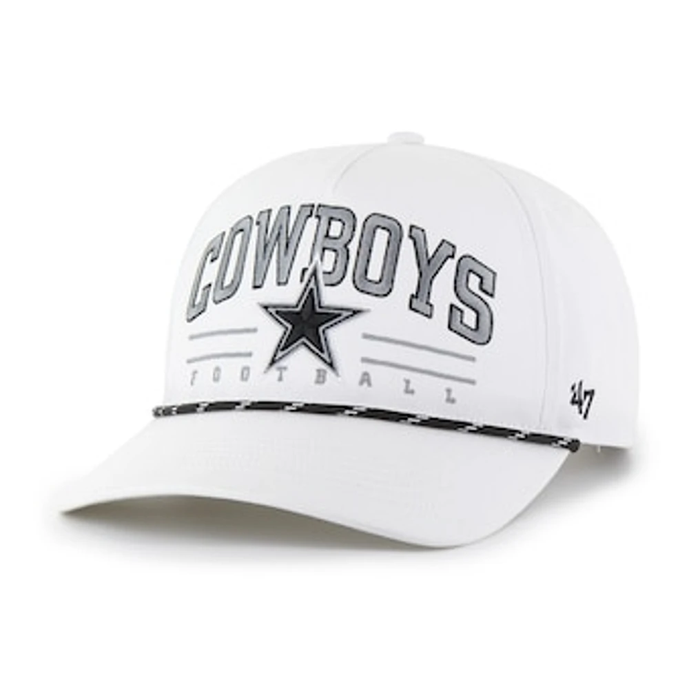 Men's '47 White Dallas Cowboys Roscoe Speckle Hitch Adjustable Hat