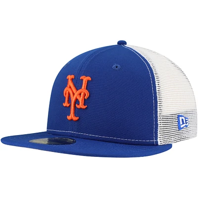 Men's New Era Royal York Mets Team Color 59FIFTY Trucker Fitted Hat