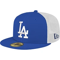 Men's New Era Royal Los Angeles Dodgers Team Color 59FIFTY Trucker Fitted Hat