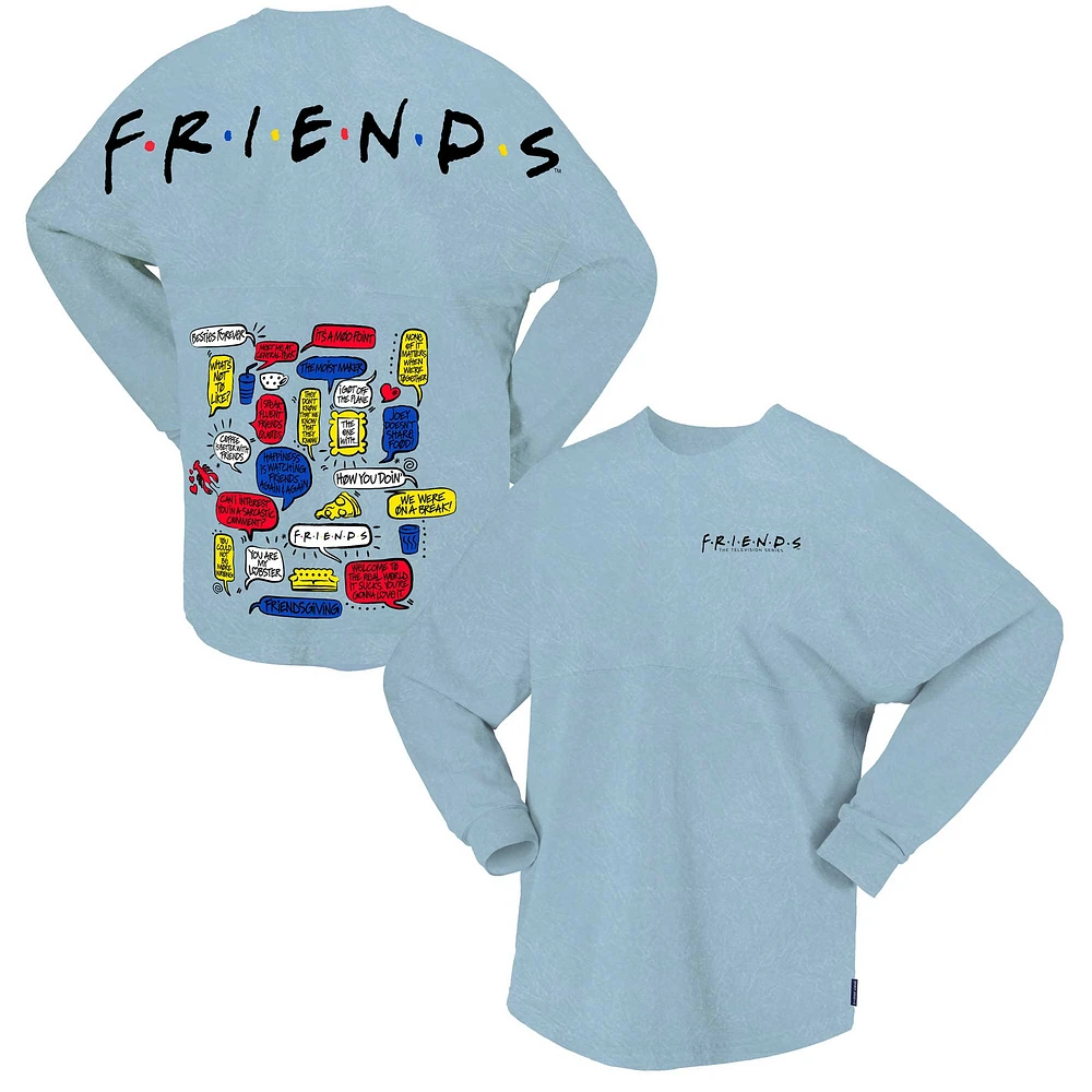 Unisex Spirit Jersey Blue Friends Oversized Long Sleeve T-Shirt