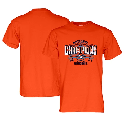 Unisex Blue 84  Orange Virginia Cavaliers 2024 NCAA Women's Swimming and Diving National Champions T-Shirt