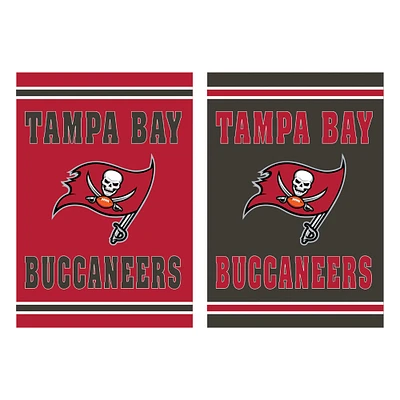 Tampa Bay Buccaneers 12.5" x 18" Double-Sided Embossed Suede Garden Flag