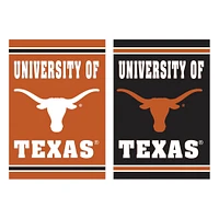 Texas Longhorns 12.5" x 18" Double-Sided Embossed Suede Garden Flag