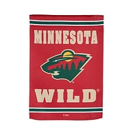 Minnesota Wild 12.5" x 18" Double-Sided Embossed Suede Garden Flag