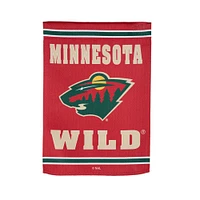 Minnesota Wild 12.5" x 18" Double-Sided Embossed Suede Garden Flag
