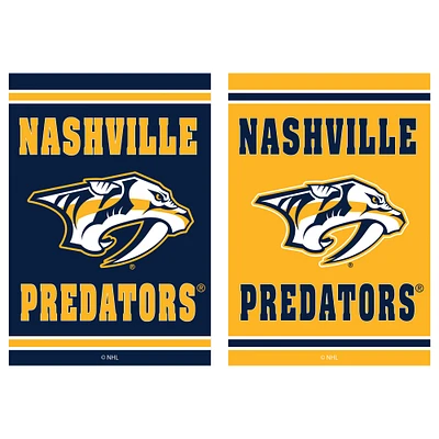 Nashville Predators 12.5" x 18" Double-Sided Embossed Suede Garden Flag