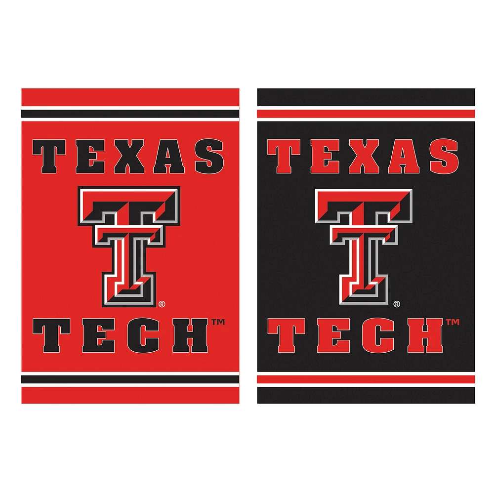 Texas Tech Red Raiders 12.5" x 18" Double-Sided Embossed Suede Garden Flag