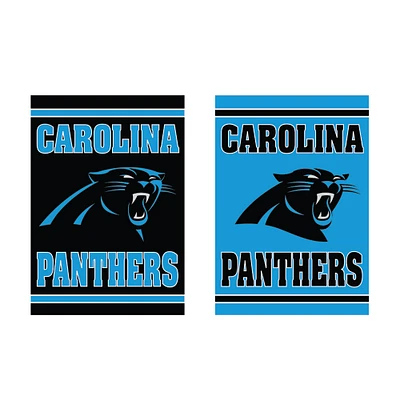 Carolina Panthers 12.5" x 18" Double-Sided Embossed Suede Garden Flag