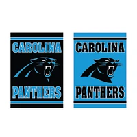 Carolina Panthers 12.5" x 18" Double-Sided Embossed Suede Garden Flag