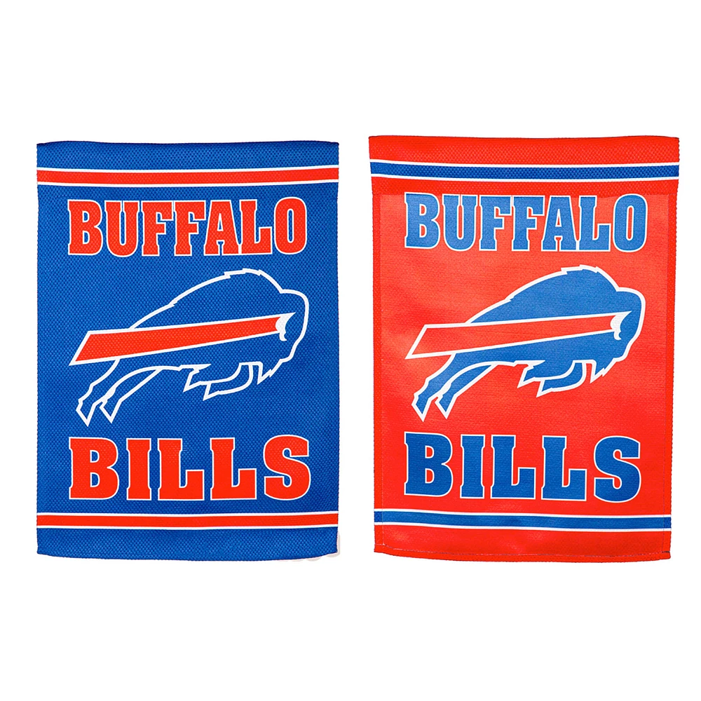 Buffalo Bills 12.5" x 18" Double-Sided Embossed Suede Garden Flag