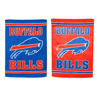 Buffalo Bills 12.5" x 18" Double-Sided Embossed Suede Garden Flag