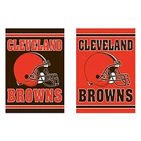 Cleveland Browns 12.5" x 18" Double-Sided Embossed Suede Garden Flag
