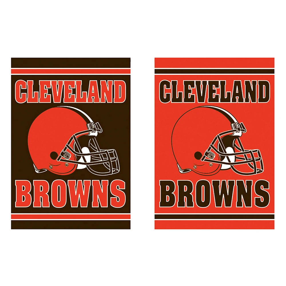 Cleveland Browns 12.5" x 18" Double-Sided Embossed Suede Garden Flag