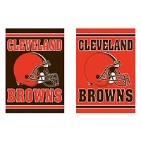 Cleveland Browns 12.5" x 18" Double-Sided Embossed Suede Garden Flag
