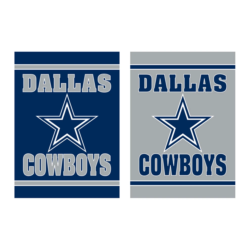 Dallas Cowboys 12.5" x 18" Double-Sided Embossed Suede Garden Flag