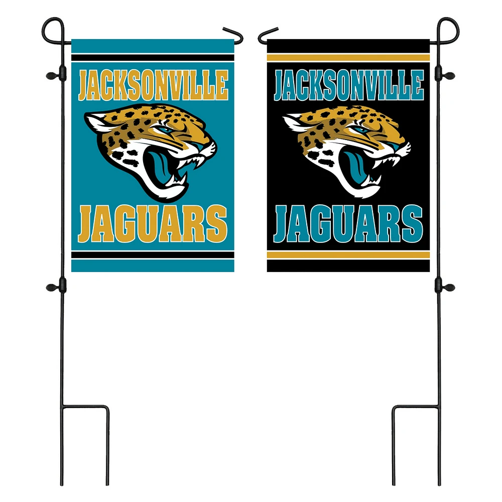 Jacksonville Jaguars 12.5" x 18" Double-Sided Embossed Suede Garden Flag