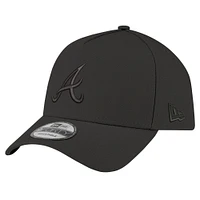 Men's New Era Black Atlanta Braves A-Frame 9FORTY Adjustable Hat