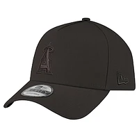 Men's New Era Black Los Angeles Angels A-Frame 9FORTY Adjustable Hat