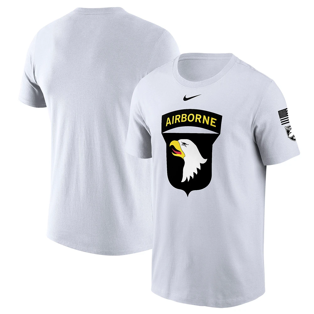 Men's Nike White Army Black Knights 2024 Rivalry Collection Airborne Eagle T-Shirt