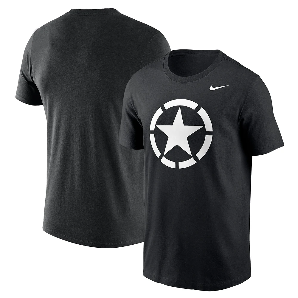 Men's Nike Black Army Knights 2024 Rivalry Collection Star T-Shirt