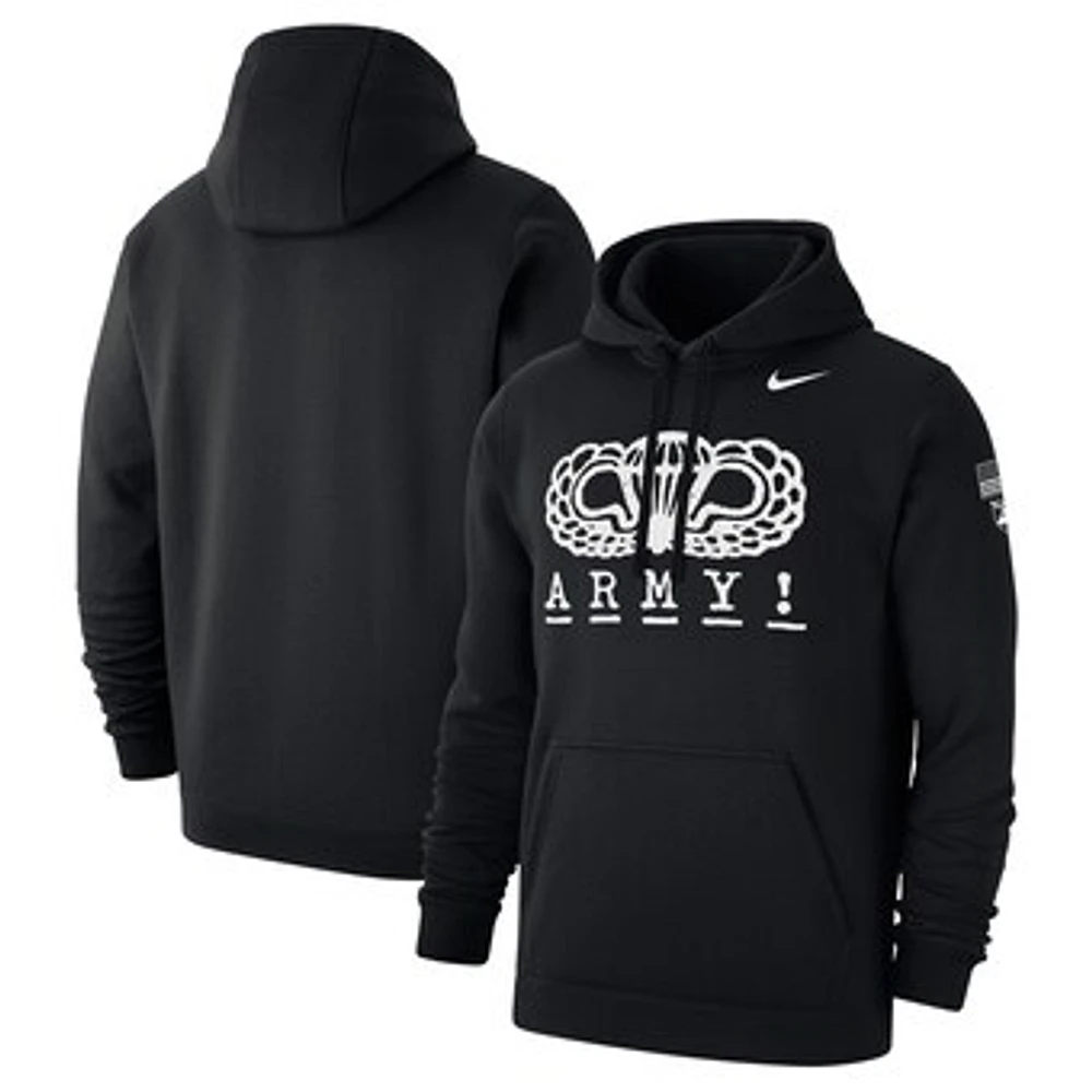 Men's Nike Black Army Knights 2024 Rivalry Collection ARMY! Club Fleece Pullover Hoodie