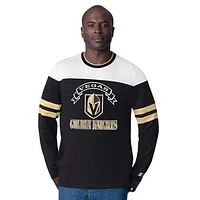 Men's Starter  Black Vegas Golden Knights Blitz Durene Long Sleeve T-Shirt