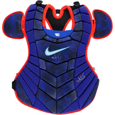 Willson Contreras St. Louis Cardinals Autographed Player-Issued Blue Nike Chest Protector from the 2023 MLB Season