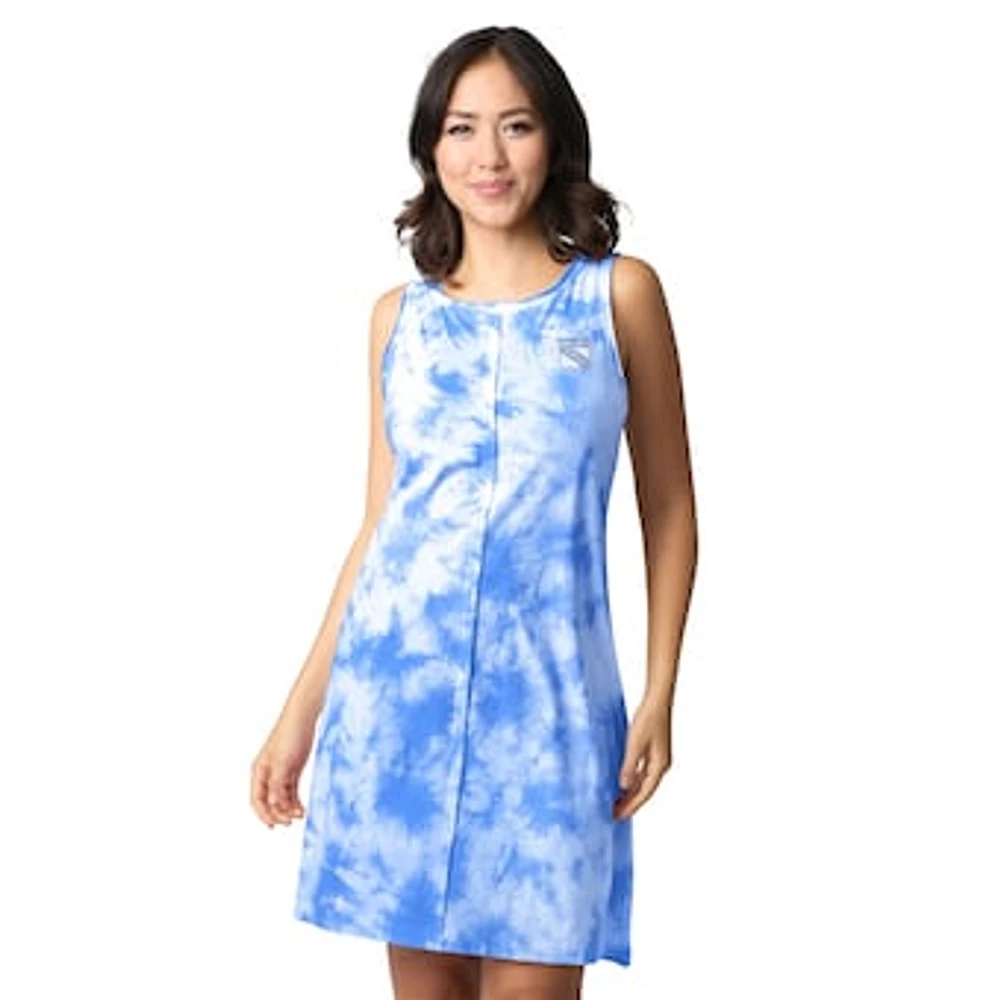 Women's Margaritaville  Blue New York Rangers Clouds Tie-Dye Dress