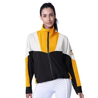 Women's MSX by Michael Strahan  Black/Gold Pittsburgh Penguins Tessa Full-Zip Jacket